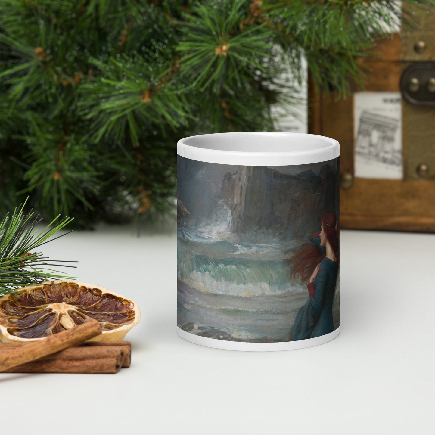 Miranda - The Tempest White glossy mug